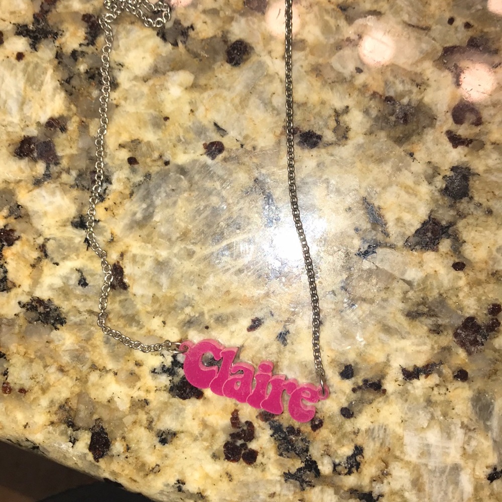 Calling all CLAIRES! This necklace is for you!